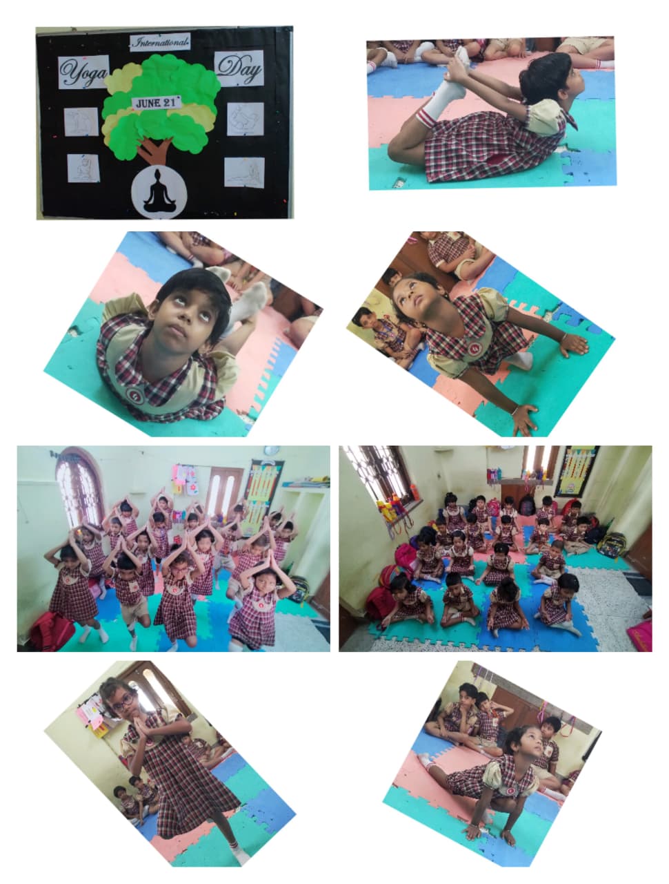 Pre-Primary students celebrated International Yoga Day